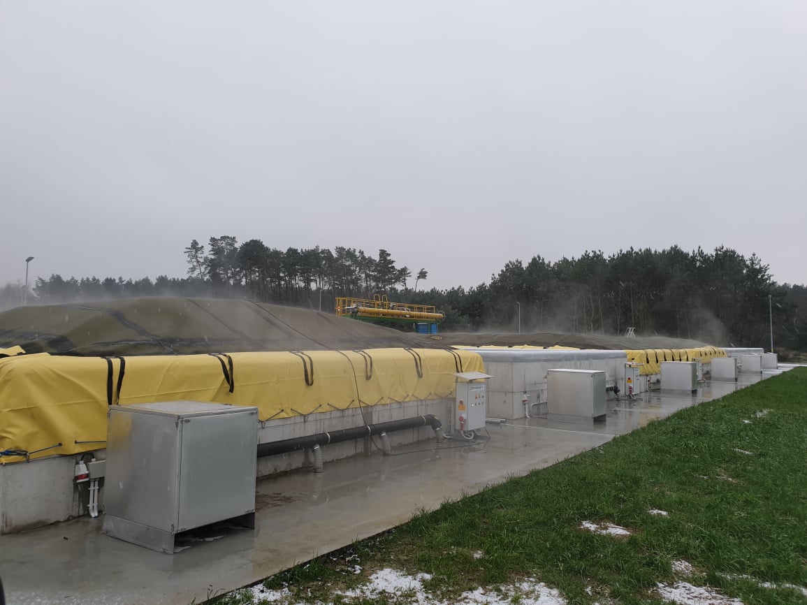 GORE Cover szagtalan ipari komposztálási technológia trágyakezeléshez